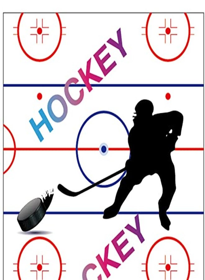 Lide Road Hockey Party Paper Plates and Napkins for 24 Guests - 64 Pcs Sports Birthday Decoration Set Includes Disposable Dessert Plates and Napkins for Ice Hockey Theme Party - Image 5