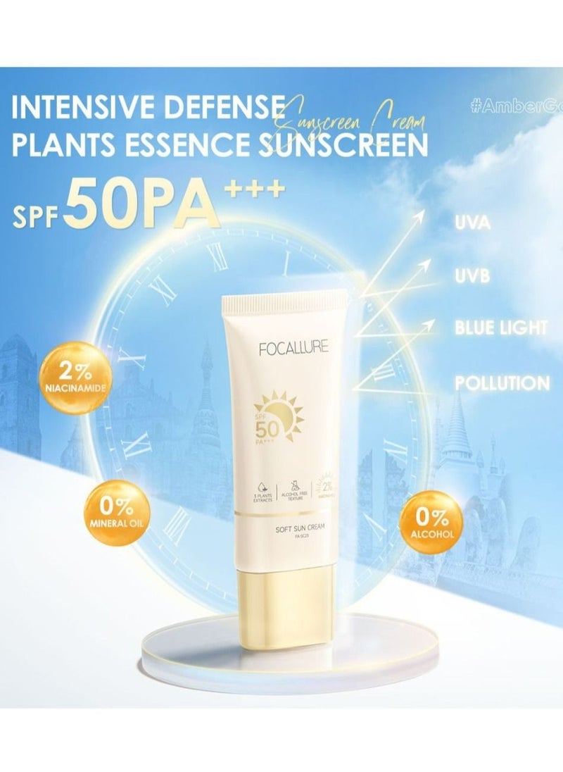 كريم الحماية من الشمس الناعم المكثف غير اللزج الواقي من الشمس، عامل حماية من الشمس SPF 50 PA+++ - pzsku/ZB2008CB37A534B65A6DEZ/45/_/1692362049/aec8ef00-75d5-4b74-88bf-7ebc524c075a