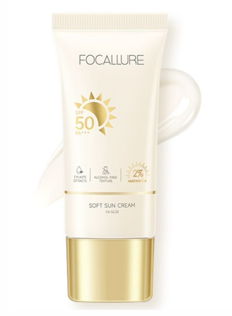 FOCALLURE Soft Sun Cream Intensive Non Sticky Sunscreen Defense Sunscreen Gel SPF 50 PA+++ - Image 1