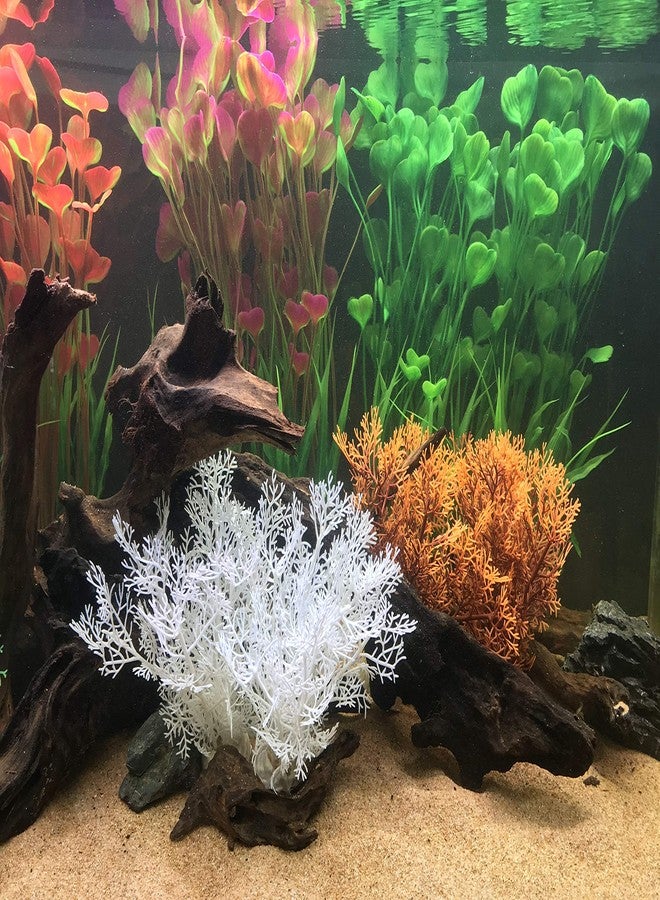 BEGONDIS 2 Pcs Aquarium Decorations Fish Tank Artificial Water Plants Made of Soft Plastic - Image 4