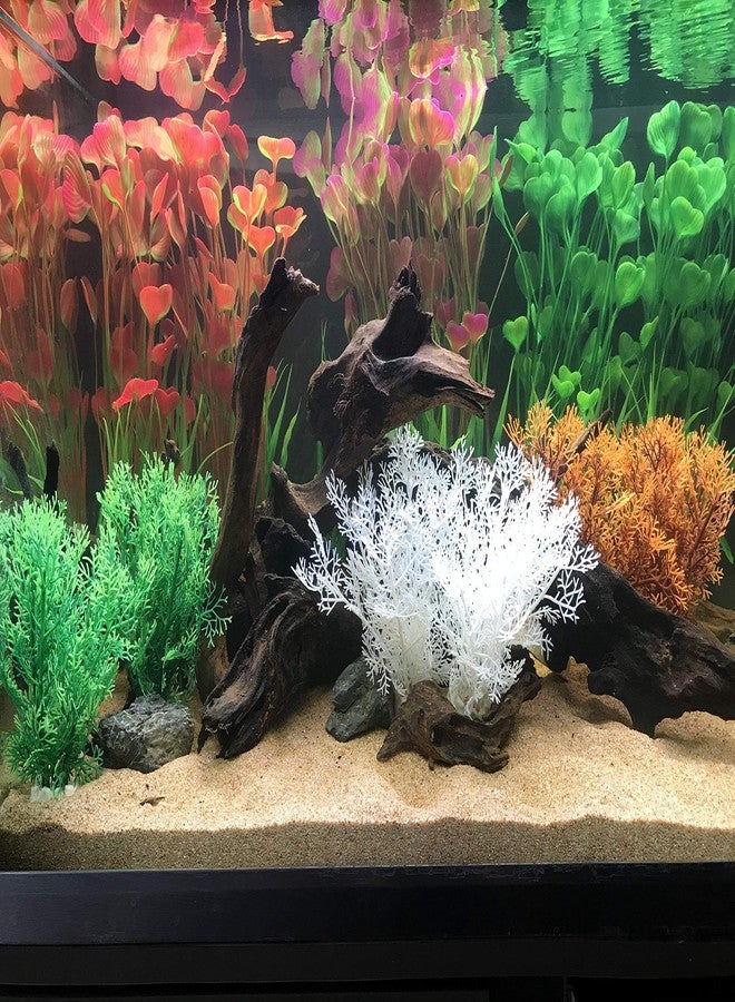BEGONDIS 2 Pcs Aquarium Decorations Fish Tank Artificial Water Plants Made of Soft Plastic - Image 2
