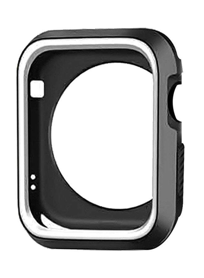NIBEMINENT Protective Case Cover For Apple Watch Series 3 38mm Black/White - Image 1