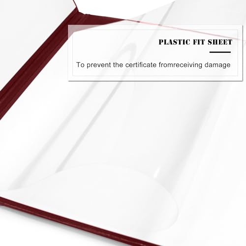 Misscom Diploma Cover 8.5” x11” Diploma Holder of Graduation Leatherette Padded Certificate（Tent Style - Image 4