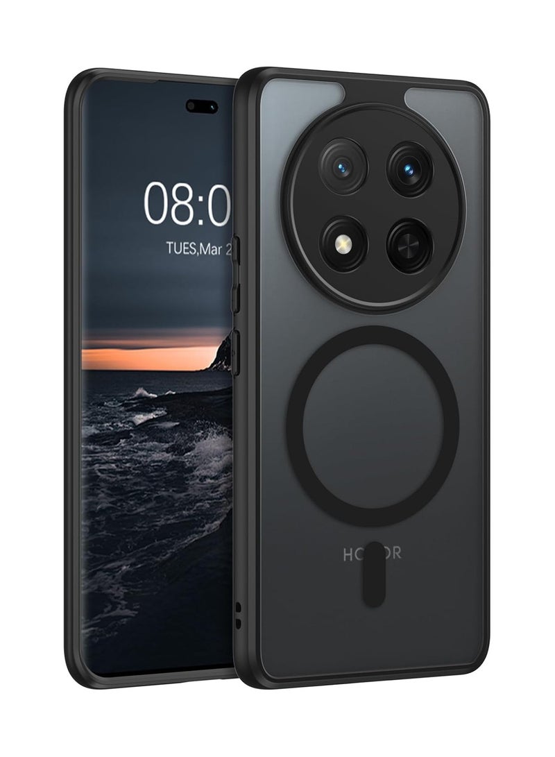 Magnetic for Honor X9C Case, 【Compatible with Mag-Safe】 【Anti-Scratch】 Slim Translucent Matte Back Soft Bumper Phone Case Cover for X9C 5G - Image 1