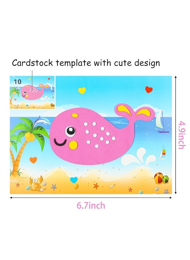 MALLMALL6 - MALLMALL6 20Pcs Mosaic Sticker Art Kits for Kids Toddler Unisex - Image 1