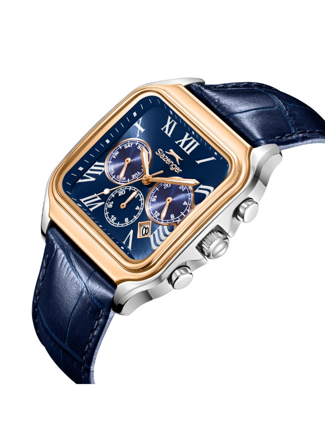 سلازنجر ساعة رجالية جلدية متعددة الوظائف - Image 2