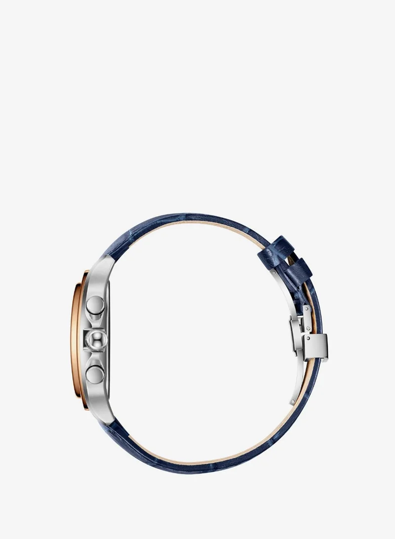 Slazenger Dark Blue Men's Leather Multifunction Watch SL.9.2548.2.03 - 40x50 mm for Men | Best Price UAE
