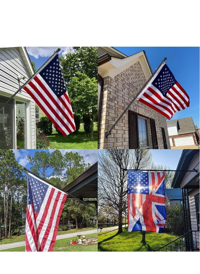 Generic Flagpole Suitable For 2X3, 3X5, 4X6FT Flag Heavy Garden Flagpole Outdoor Or Outdoor Wall-Mounted Flagpole For Street Games  - Image 4