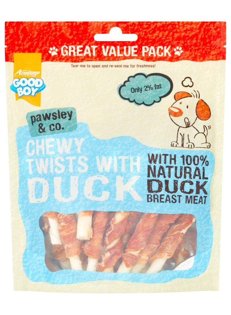 جود بوي حلوى تشوي تويستس مع البط من جود بوي، عبوة اقتصادية 320 جرام - Image 1