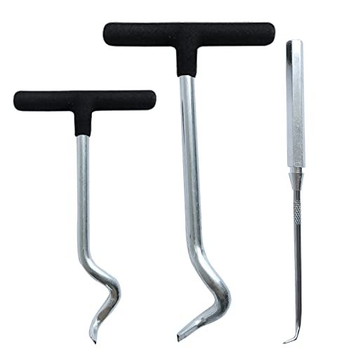 NACHEE 3Pcs Heavy Duty O Ring Rubber Seal Puller Pick Tool Set for Automotive Car,Removing O-Ring Removal Tool Set O-Ring and Oil Seal Puller - Image 2