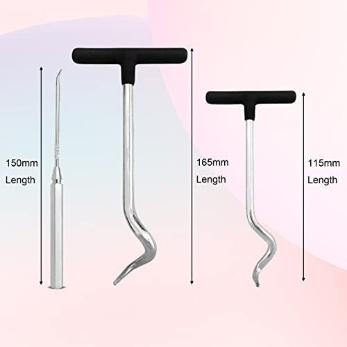 NACHEE 3Pcs Heavy Duty O Ring Rubber Seal Puller Pick Tool Set for Automotive Car,Removing O-Ring Removal Tool Set O-Ring and Oil Seal Puller - Image 3