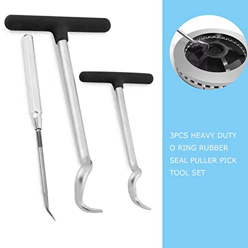 NACHEE 3Pcs Heavy Duty O Ring Rubber Seal Puller Pick Tool Set for Automotive Car,Removing O-Ring Removal Tool Set O-Ring and Oil Seal Puller - Image 5