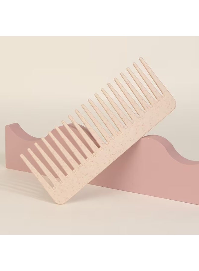 Goolsky Wheat Straw Hair Care Set - Soft Bristle Comb & Portable Silicone Scalp Massager For Long Hair - Image 3