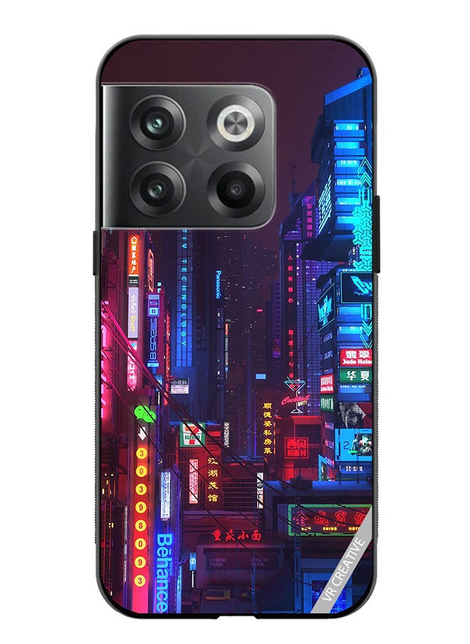 VR CREATIVE Protective Case Cover For OnePlus Ace Pro Street Nights Design Multicolour  - Image 1