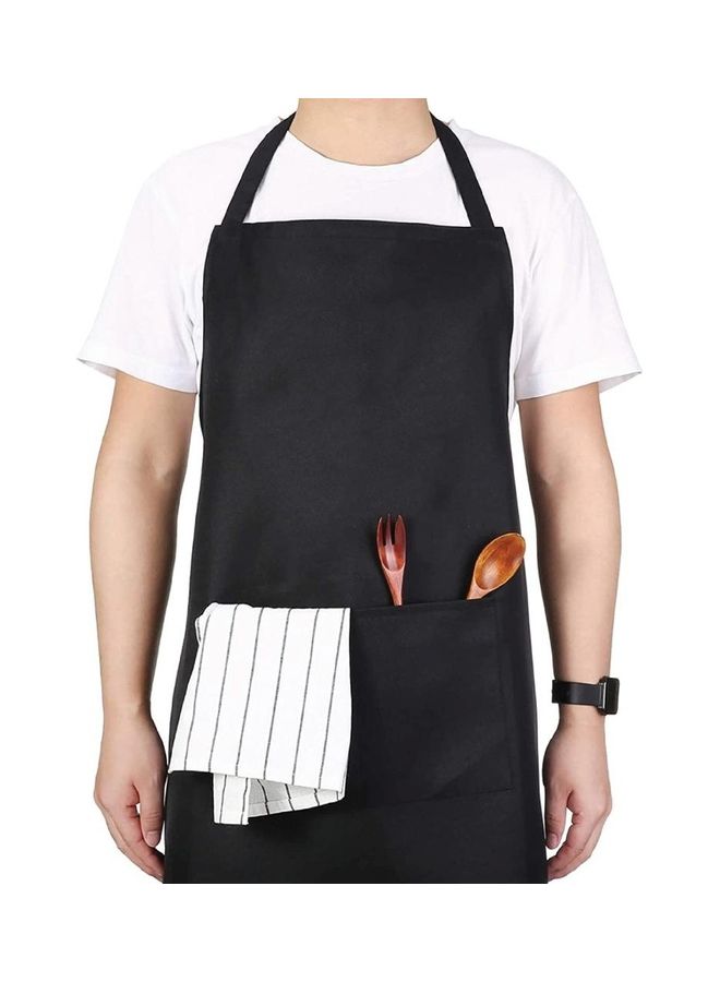 NIBEMINENT Quote Printed Apron Black/White/Grey 98x69.5cm - Image 3