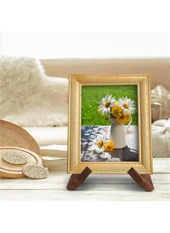 MOXO Plate Stand for Display, 6.5 inch Plate Holder Stand Wooden Picture Frame Cookbook and Recipe Holder for Kitchen Counter Photo Frame Stand for Decorative Book Pictures Photos Frame  - Image 4