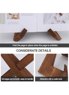 MOXO Plate Stand for Display, 6.5 inch Plate Holder Stand Wooden Picture Frame Cookbook and Recipe Holder for Kitchen Counter Photo Frame Stand for Decorative Book Pictures Photos Frame  - Image 5