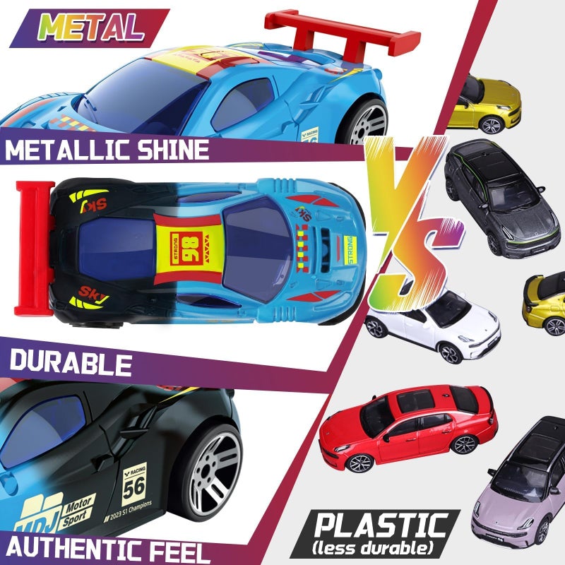 MACALOCA Color Changing Cars Toys Bath Toys for Kids Ages 1-3 4-8 Easter Basket Stuffers for Kids Grandkids Pool Water Toys Boys Birthday Easter Egg Fillers Car Sensory Die-Cast Toys - Image 4