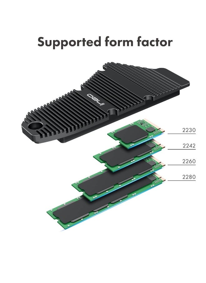 Generic PS5 Dust-Proof Heatsink, SSD Heatsink for Playstation 5 Internal PCIe M.2 NVMe Gaming Memory, Magnesium Aluminum Alloy Designed with Pure Copper Strip  - Image 2