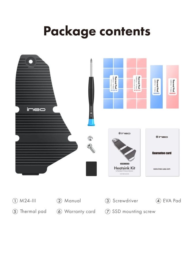 Generic PS5 Dust-Proof Heatsink, SSD Heatsink for Playstation 5 Internal PCIe M.2 NVMe Gaming Memory, Magnesium Aluminum Alloy Designed with Pure Copper Strip  - Image 4