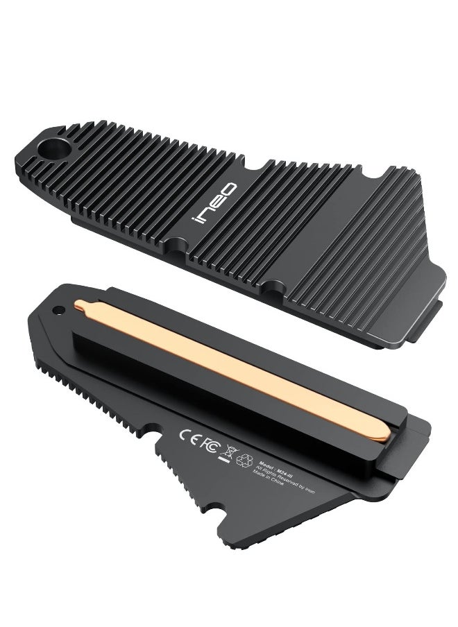 Generic PS5 Dust-Proof Heatsink, SSD Heatsink for Playstation 5 Internal PCIe M.2 NVMe Gaming Memory, Magnesium Aluminum Alloy Designed with Pure Copper Strip  - Image 1
