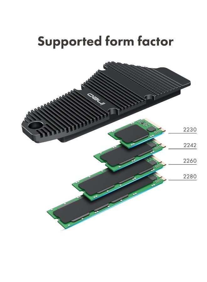 PS5 Dust-Proof Heatsink, SSD Heatsink for Playstation 5 Internal PCIe M.2 NVMe Gaming Memory, Magnesium Aluminum Alloy Designed with Pure Copper Strip - Image 2
