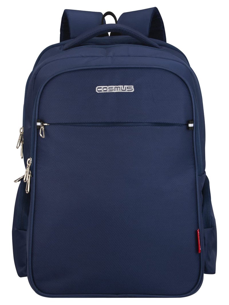 Cosmus Atomic Dx 3 Compartment Large Laptop Bag - Navy Blue Polyester Waterproof Laptop Backpack - Image 2