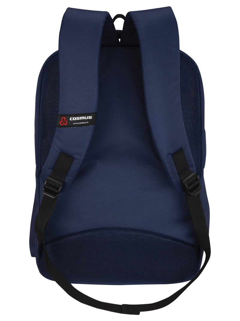 Cosmus Atomic Dx 3 Compartment Large Laptop Bag - Navy Blue Polyester Waterproof Laptop Backpack - Image 4