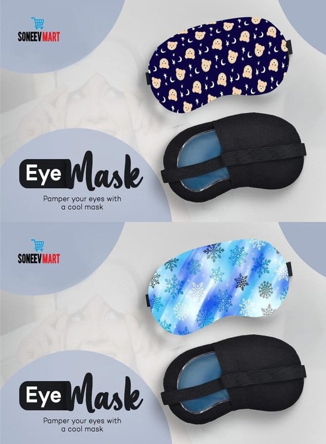 SONEEV MART Luxurious Gel Eye Mask for Soothing Relaxation and Stress Relief Reusable and Cold Therapy Ideal for Puffy Eyes, Dark Circles Headache Relief [PACK OF 2] - Image 2