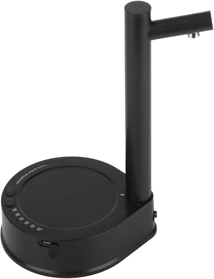 Automatic Cordless Water Bottle Pump Portable Dispenser For Home Kitchen Office Black - Image 1