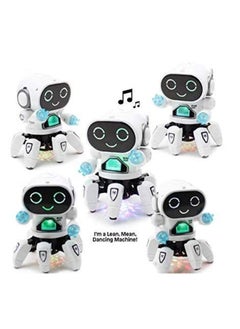 ماركة غير محددة ألعاب الروبوت SGT-Bot Pioneer الملونة والموسيقى والحركة في جميع الاتجاهات للأولاد والبنات (أبيض)  - Image 2
