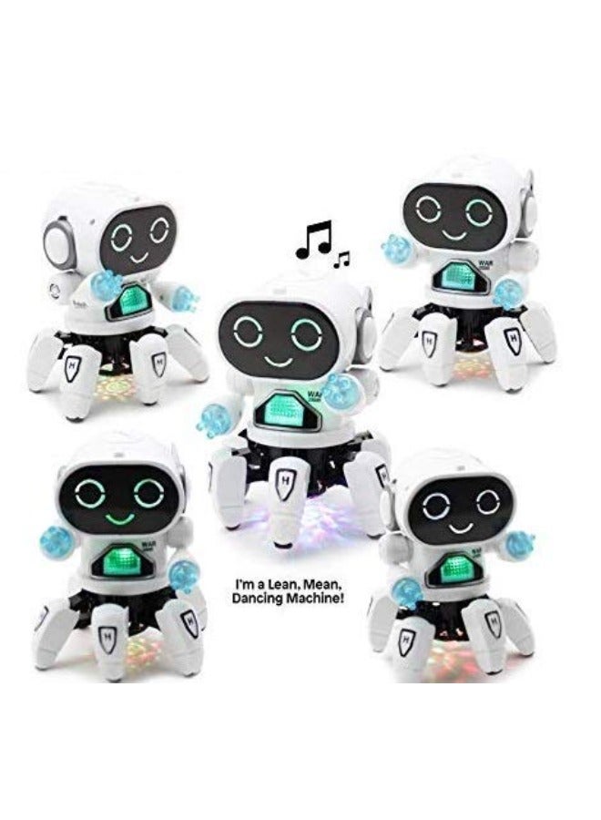 SGT-Bot Robot Pioneer Colorful Lights and Music All Direction Movement Dancing Robot Toys for Boys and Girls (WHITE)  - Image 2