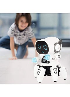 ماركة غير محددة ألعاب الروبوت SGT-Bot Pioneer الملونة والموسيقى والحركة في جميع الاتجاهات للأولاد والبنات (أبيض)  - Image 4