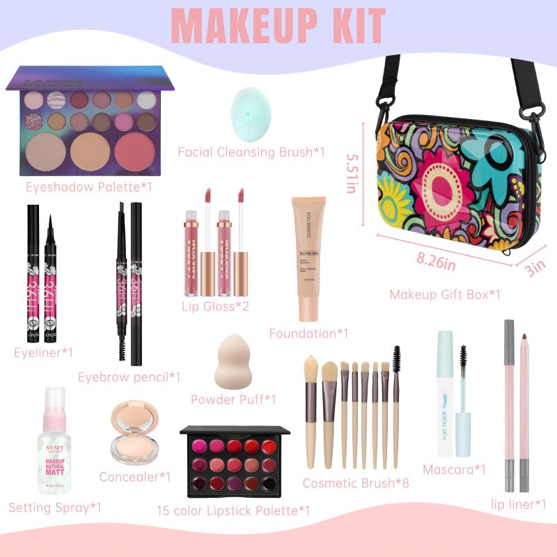 LAZORA Makeup Sets for Teens Makeup Kits for Teen Girls Travel Make up Kit Set for Girls Beginners Make up Set Gift Sets for Girl Teenagers - Image 2