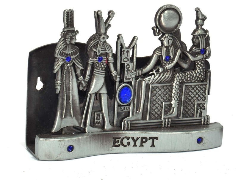 immatgar pharaonic Business Card Holders Decorative Egyptian souvenirs gifts from egypt (Pharaonic 1 - Silver) - Image 2