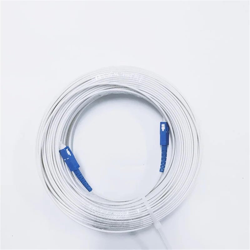 Indoor Fiber Optic Cable SC FC ST LC UPC Patch Cords and Jumpers 2 Steel 1 core SM Fiber Optic Drop Cable(FCUPC-FCUPC 200M) - Image 4