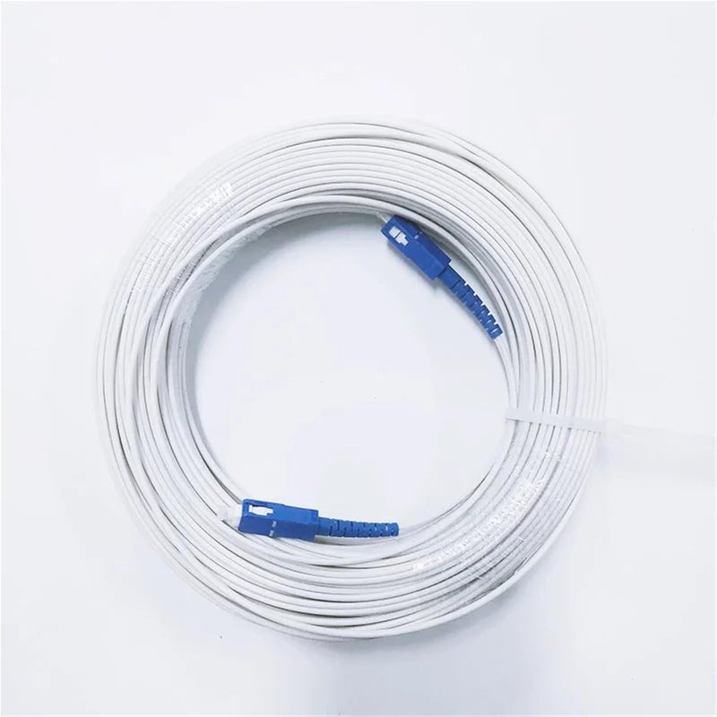 Indoor Fiber Optic Cable SC FC ST LC UPC Patch Cords and Jumpers 2 Steel 1 core SM Fiber Optic Drop Cable(FCUPC-FCUPC 200M) - Image 3