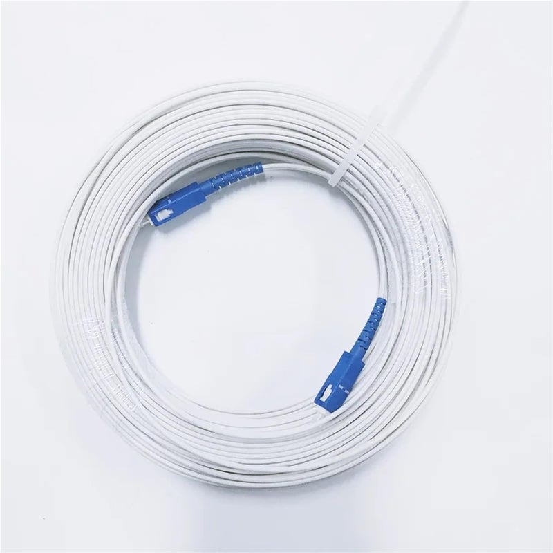 Indoor Fiber Optic Cable SC FC ST LC UPC Patch Cords and Jumpers 2 Steel 1 core SM Fiber Optic Drop Cable(FCUPC-FCUPC 200M) - Image 5