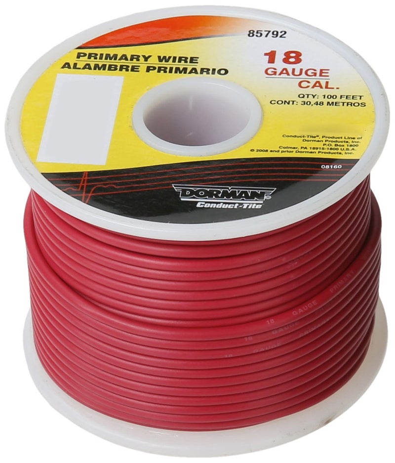 Dorman Help! 85792 Wire Spl Red 18 Ga 100' - Image 2