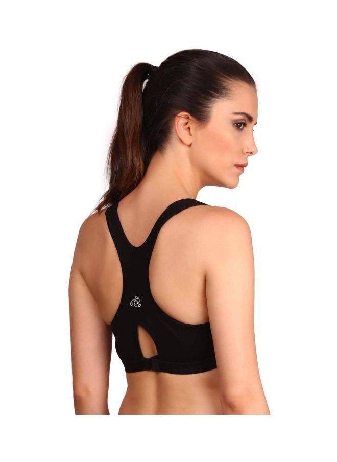 JOCKEY - Jockey 1378 Women Wire free Padded Super Combed Cotton Elastane Stretch Full Coverage Racer Back Active Bra with Stay Fresh and Moisture Move Treatment - Image 1