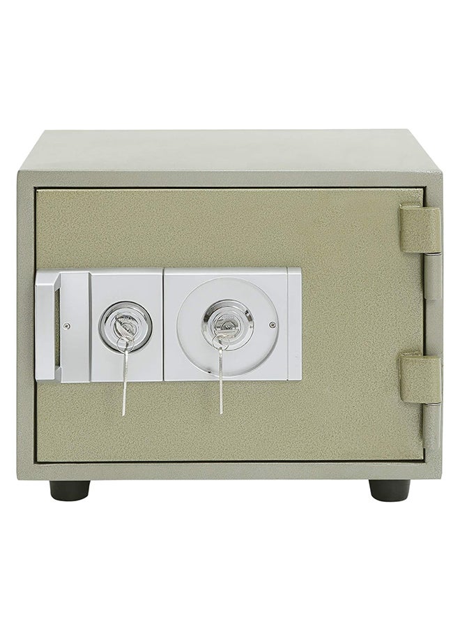 MAF furniture Galaxy Design Safe Locker Stainless Steel & 2 Keys 1 Tray Safe Green Colour Size (L x W x H) 42 x 35 x 34 cm Model - GDF-50Kg.  - Image 1