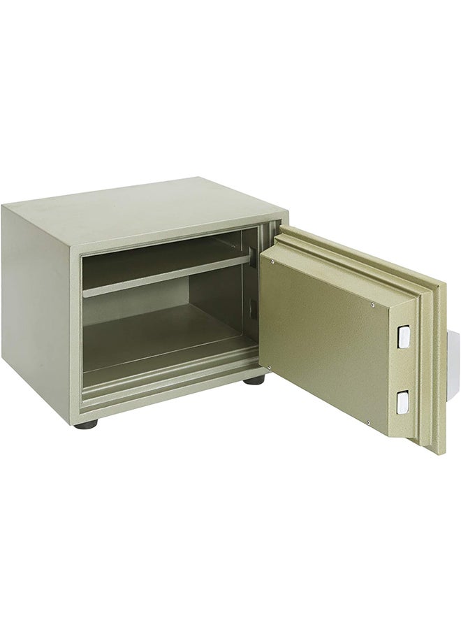 MAF furniture Galaxy Design Safe Locker Stainless Steel & 2 Keys 1 Tray Safe Green Colour Size (L x W x H) 42 x 35 x 34 cm Model - GDF-50Kg.  - Image 3