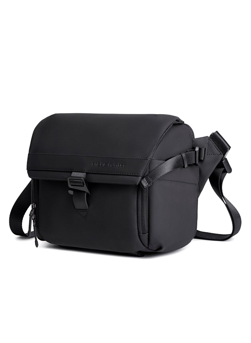 ARCTIC HUNTER Unisex Camera Bag Water Resistant Compact Camera Shoulder Bag with Tripod Holder for DSLR/SLR/Mirrorless Cameras K00576 Black - Image 1