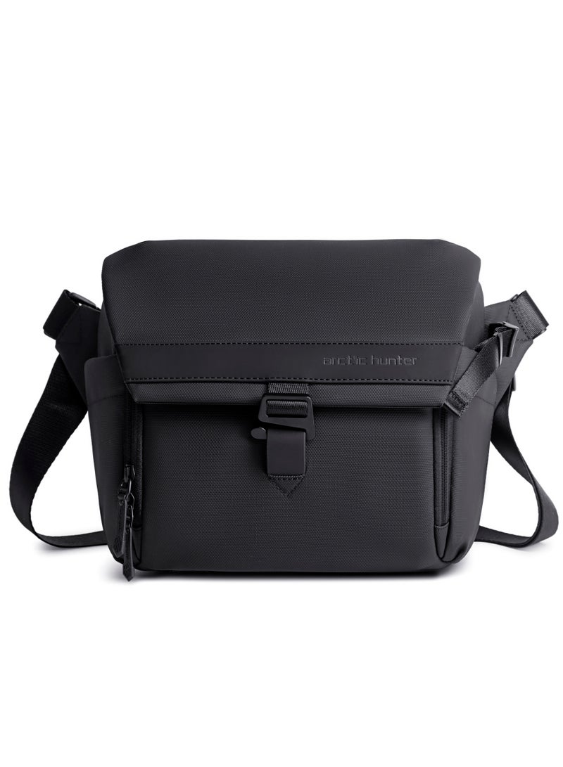 ARCTIC HUNTER Unisex Camera Bag Water Resistant Compact Camera Shoulder Bag with Tripod Holder for DSLR/SLR/Mirrorless Cameras K00576 Black - Image 3