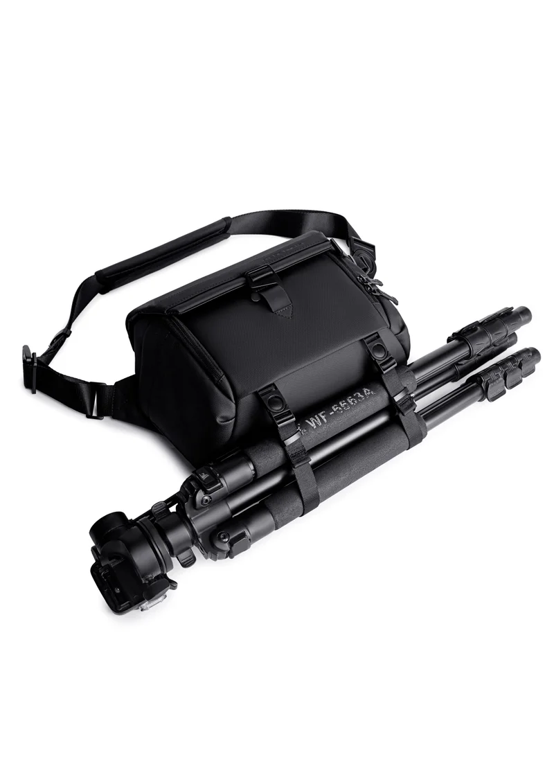 ARCTIC HUNTER Unisex Camera Bag Water Resistant Compact Camera Shoulder Bag with Tripod Holder for DSLR/SLR/Mirrorless Cameras K00576 Black