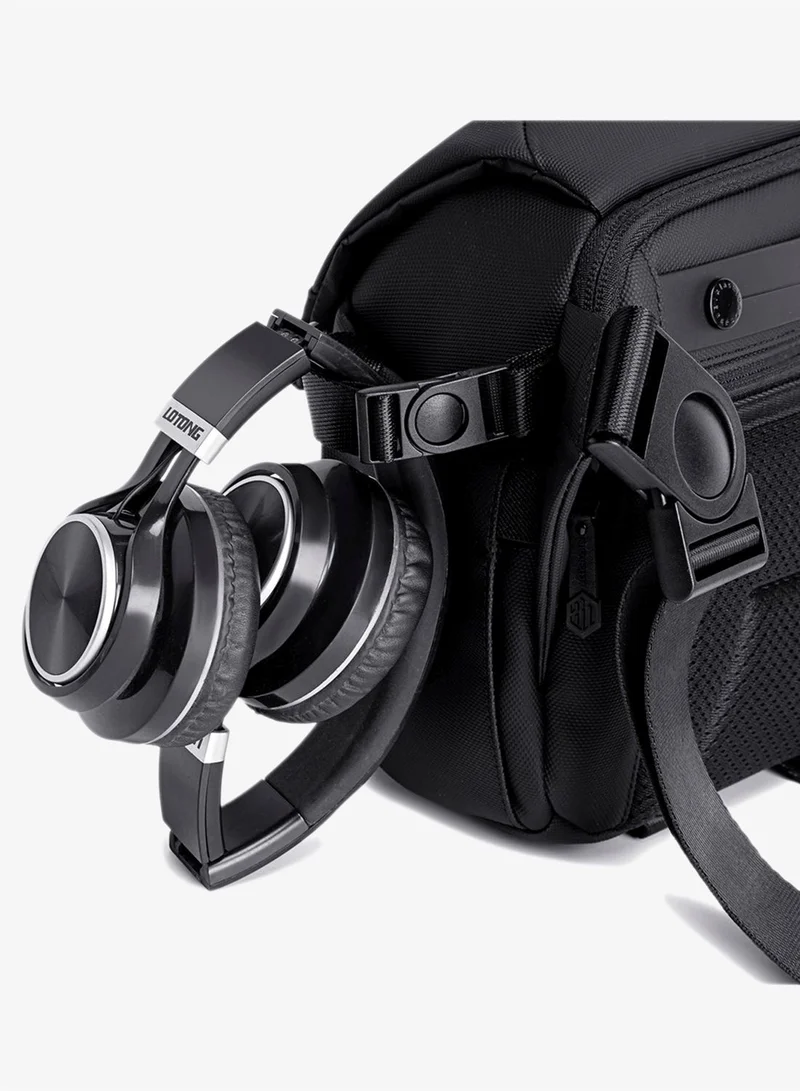 Arctic Hunter  Unisex Camera Bag Water Resistant Compact Camera Shoulder Bag with Tripod Holder for DSLR/SLR/Mirrorless Cameras, K00576, Black  | Best Price UAE