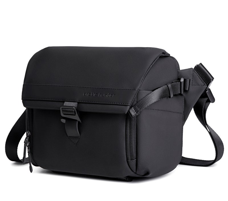 ARCTIC HUNTER Unisex Camera Bag Water Resistant Compact Camera Shoulder Bag with Tripod Holder for DSLR/SLR/Mirrorless Cameras, K00576, Black - Image 1