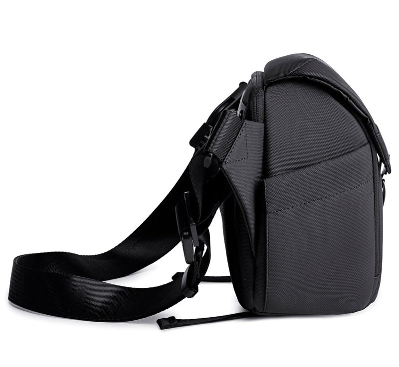 ARCTIC HUNTER Unisex Camera Bag Water Resistant Compact Camera Shoulder Bag with Tripod Holder for DSLR/SLR/Mirrorless Cameras, K00576, Black - Image 5