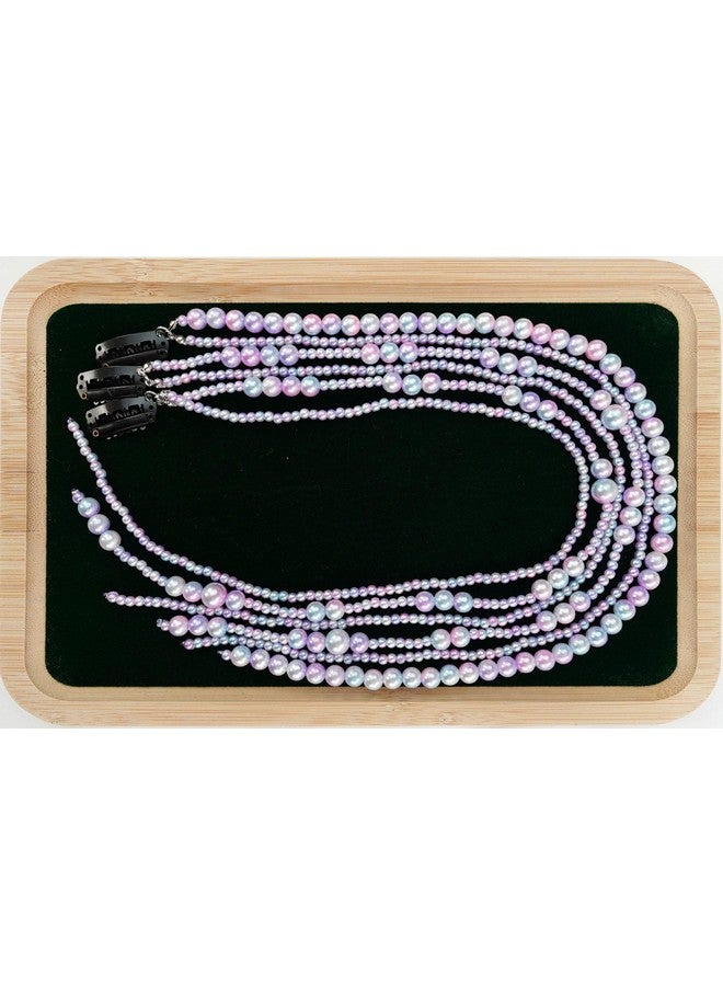 YunZh Faux Pearl beads strands Hair Clip In Hair Braiding clips Long Hair Extension Hair Chain DIY Accessories Fashion Hair Band Hair Accessories for Women Girls (purple) - Image 5