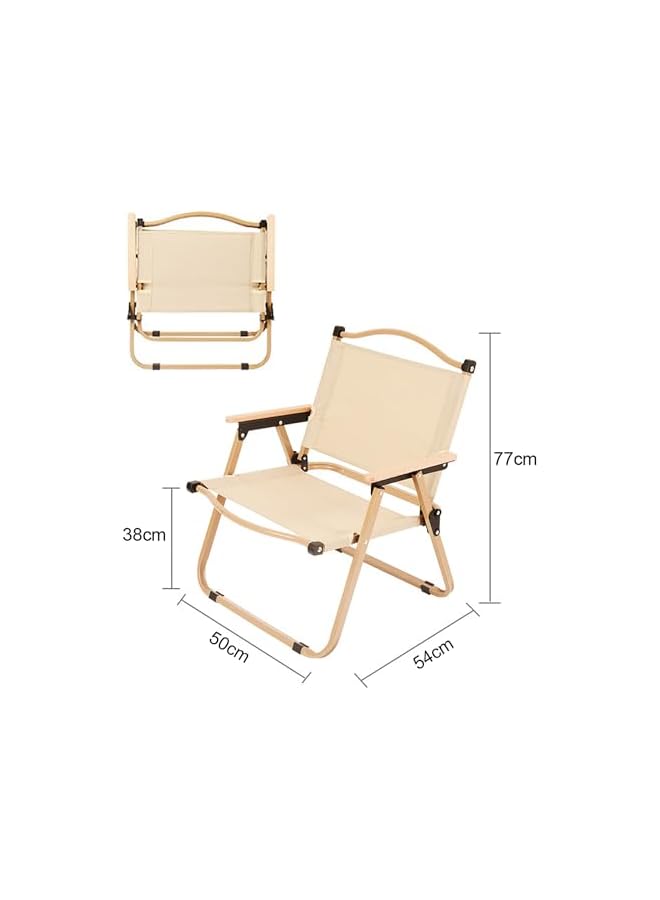 PROMASS Outdoor Foldable Camping Chair, Heavy Duty Portable Beach Chair For Bbq/Hiking/Fishing/Picnic - Image 3